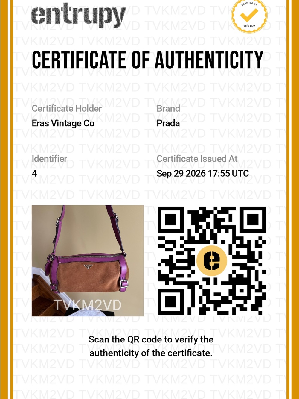 Prada Brown Suede Pink Leather Barrel Bag - Picture 4 of 17